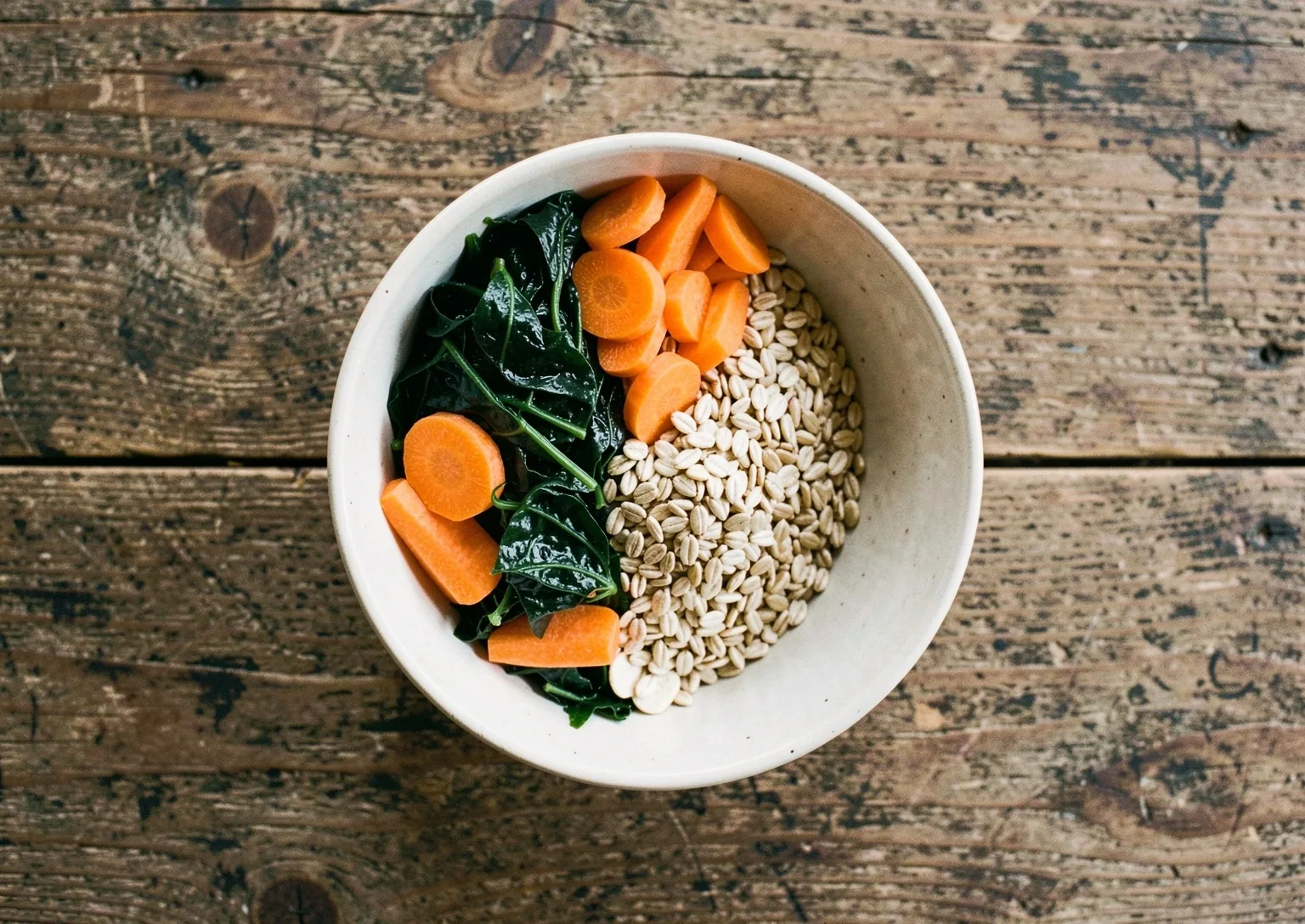 Fresh whole foods on a kitchen counter